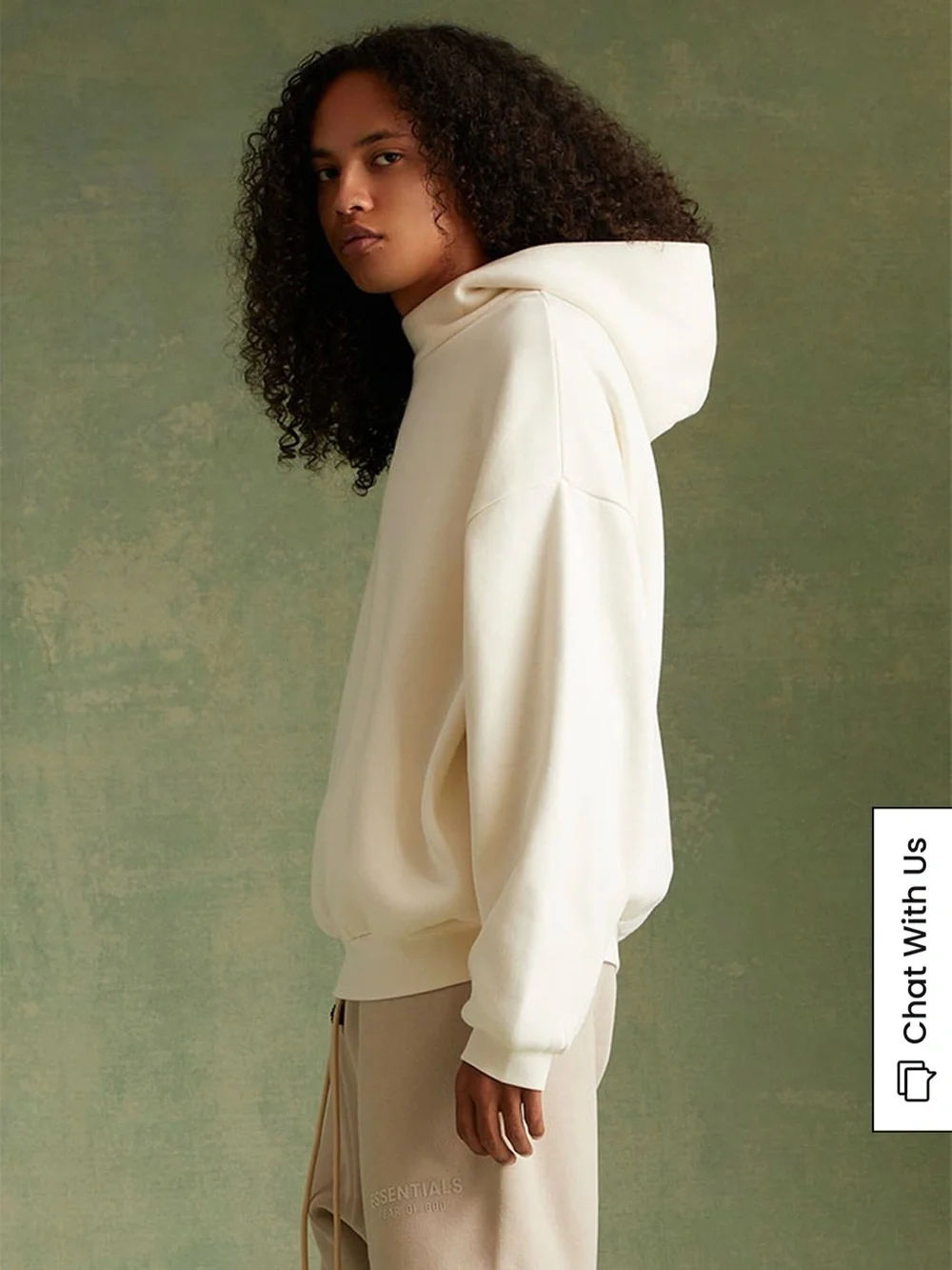 Fear of God Essentials Cloud Dancer Hoodie